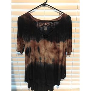 Flowy tie-dye top
